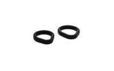 Sport Fucker 2 Pack Epic Hard on Cock Ring Set - Black - Cock Ring Sets
